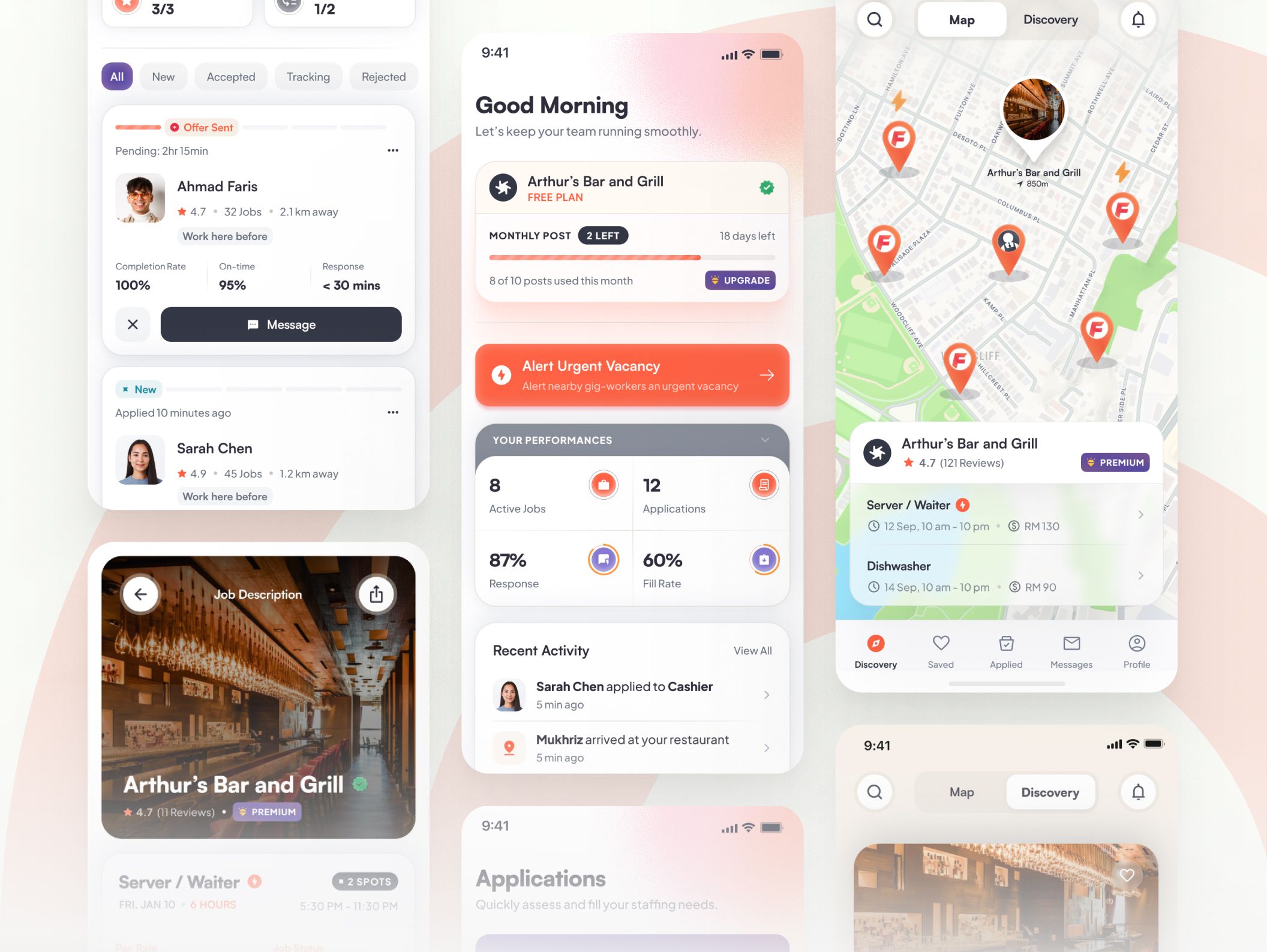 On-Demand Shift Work App