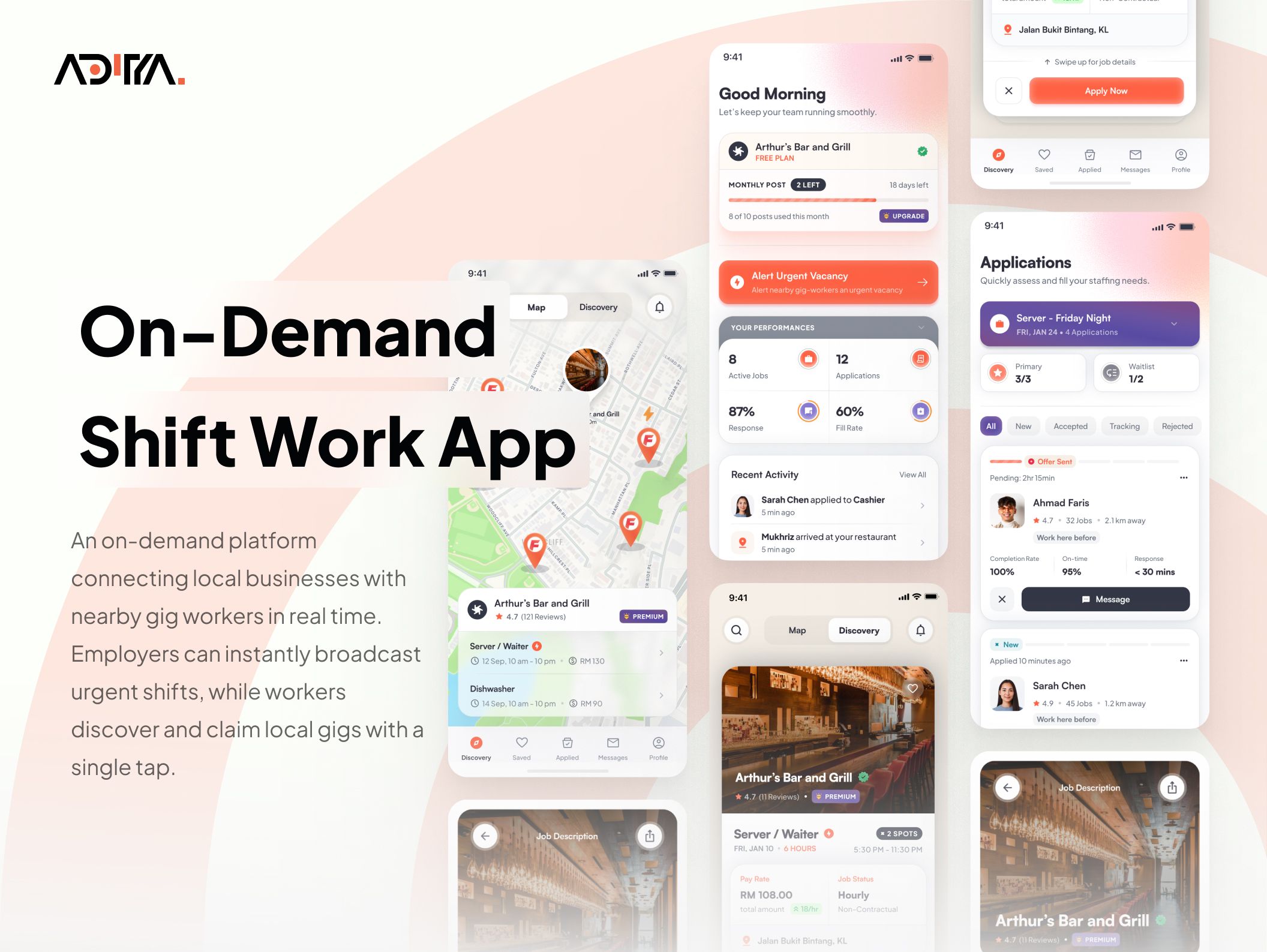 On-Demand Shift Work App