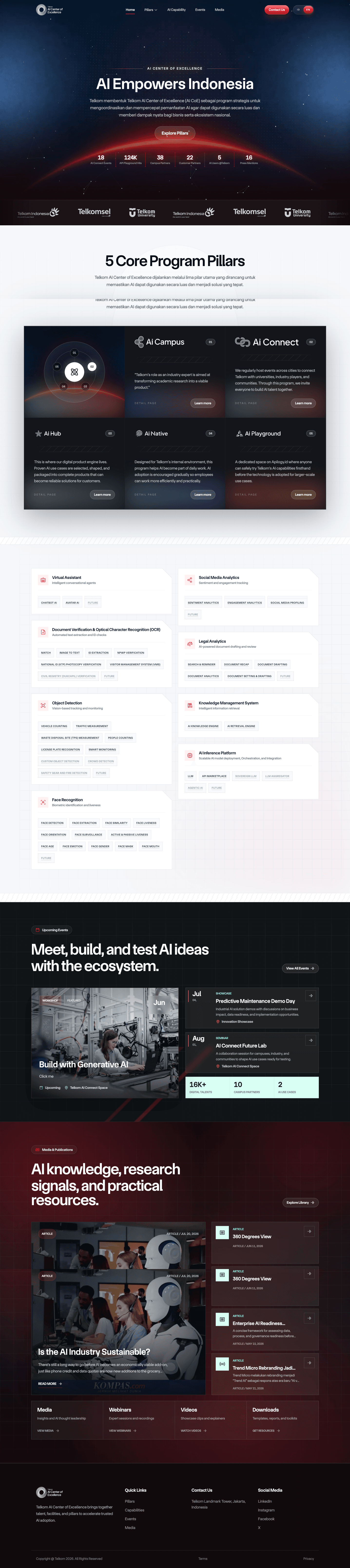 AI Center of Excellence Website